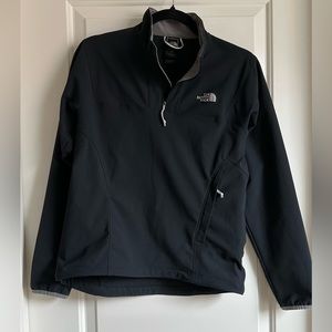 The North Face Apex 1/4 Zip Pullover Shell Jacket | Size: M | Color: Black/Grey